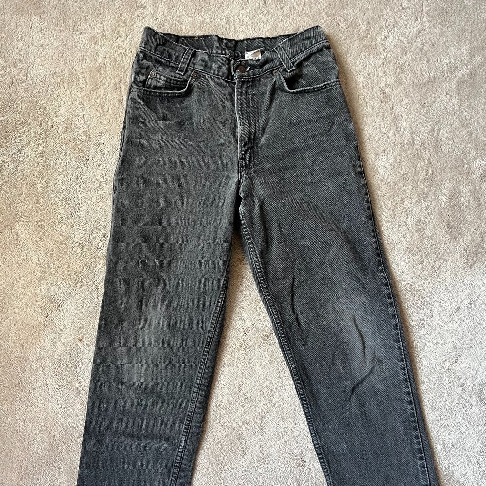 Vintage Levi's 550 Orange Tab Faded Black/Grey Jeans, W28 L29 - Picture 2 of 12